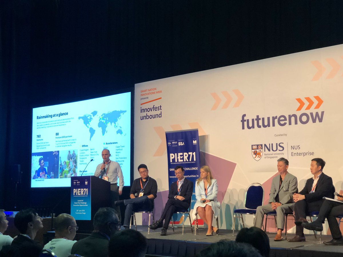 Rainmaking_SG's tweet photo. Proud to announce the launch of our new program in Singapore at #InnovfestUnbound @unboundglobal Building on the success of @Rainmaking_T, the program will be fusing successful, high-growth tech startups w corporate assets for impact at scale!

More info: https://t.co/gCMiiysXGZ https://t.co/4tfPjNkf7c