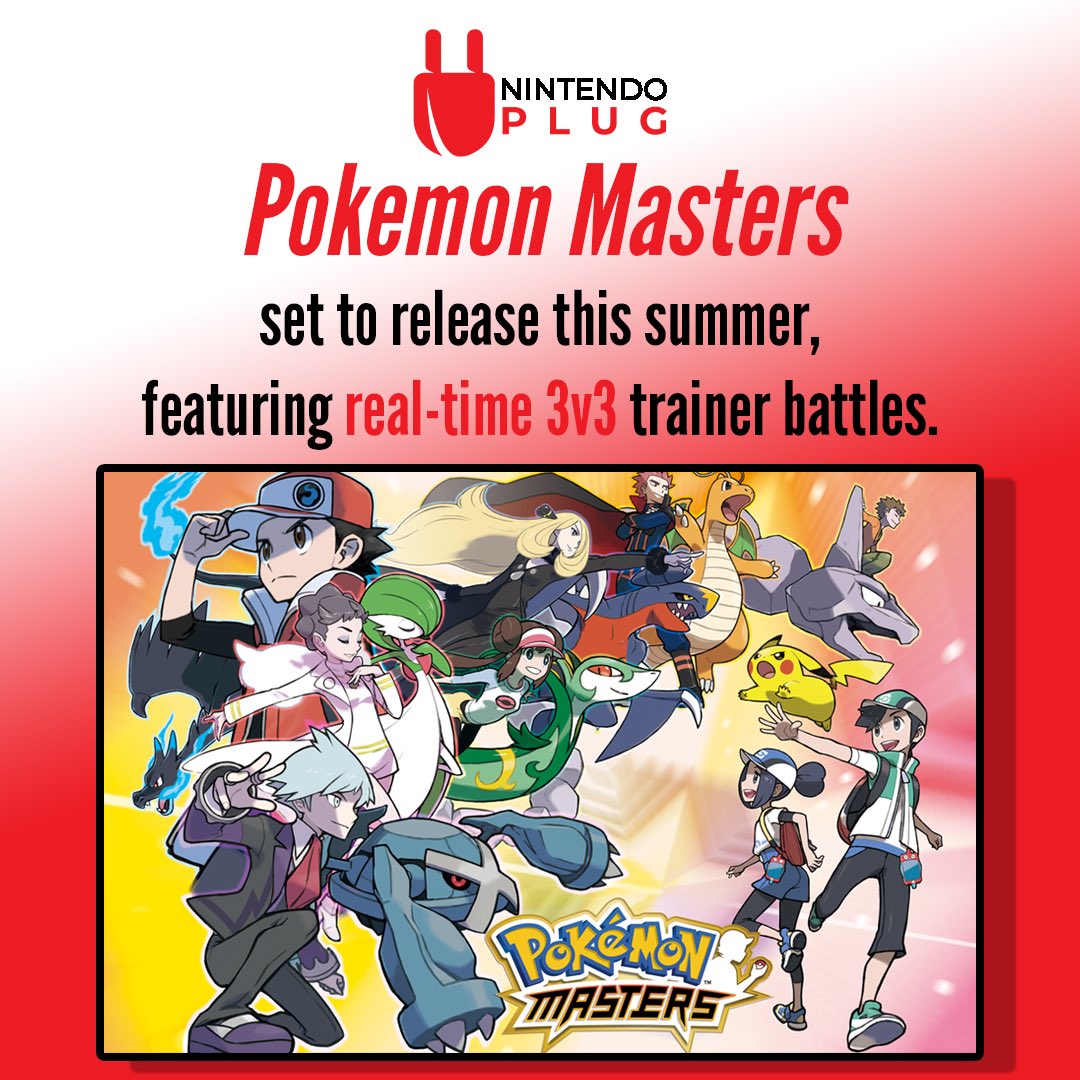 Pokemon Masters is coming to mobile devices everywhere this summer. ❗️

New footage released today previewed a variety of trainers from all Pokemon fames competing in 3v3 battles on Pasio island. 🔌

Are you excited for the newest instillation in the Pokemon franchise?