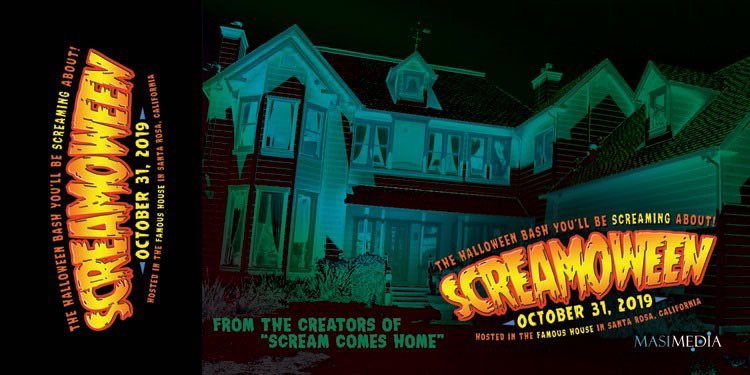 screamoween's tweet photo. Party at the “SCREAM” house this Halloween! Visit https://t.co/kqa8xmG5W9 for tickets and info! 🎃🎃🎃 https://t.co/4tcOWFWiXp