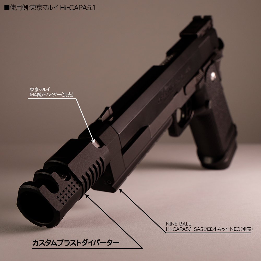 別途外径22mmのハイダー(ex.東京マルイ スタンダード電動ガン M4A1