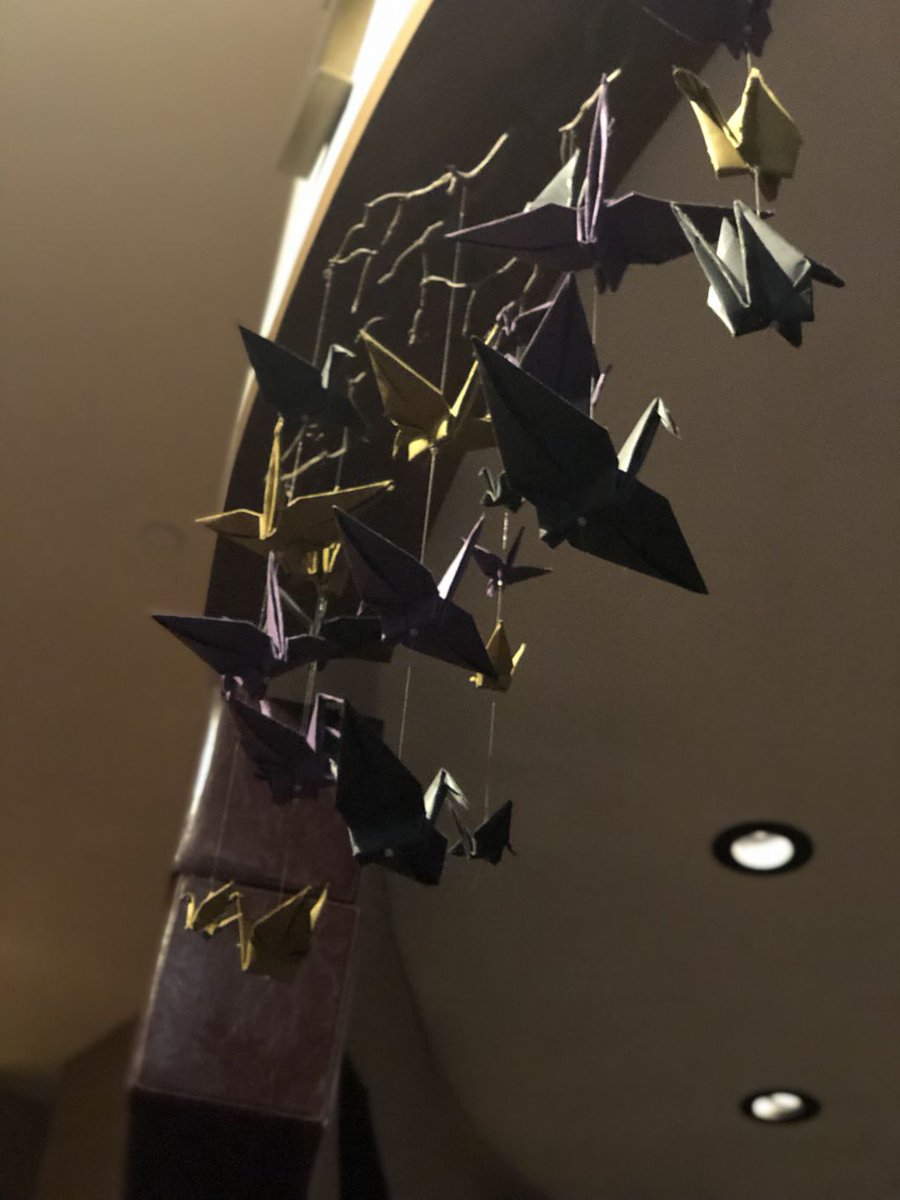 Origami4Kids's tweet photo. Have you seen this beautiful crane mobile?! This picture doesn't do it justice, but this mobile sure does remind Origami4Kids when we used to sell them at our local farmers market! Happy summer! https://t.co/L9rvlMFNaI