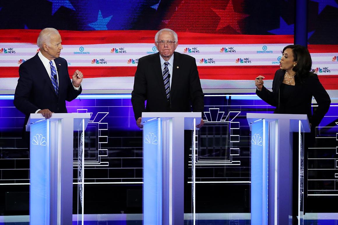 This Getty Images photo from Drew Angerer is true art. #DemDebate2