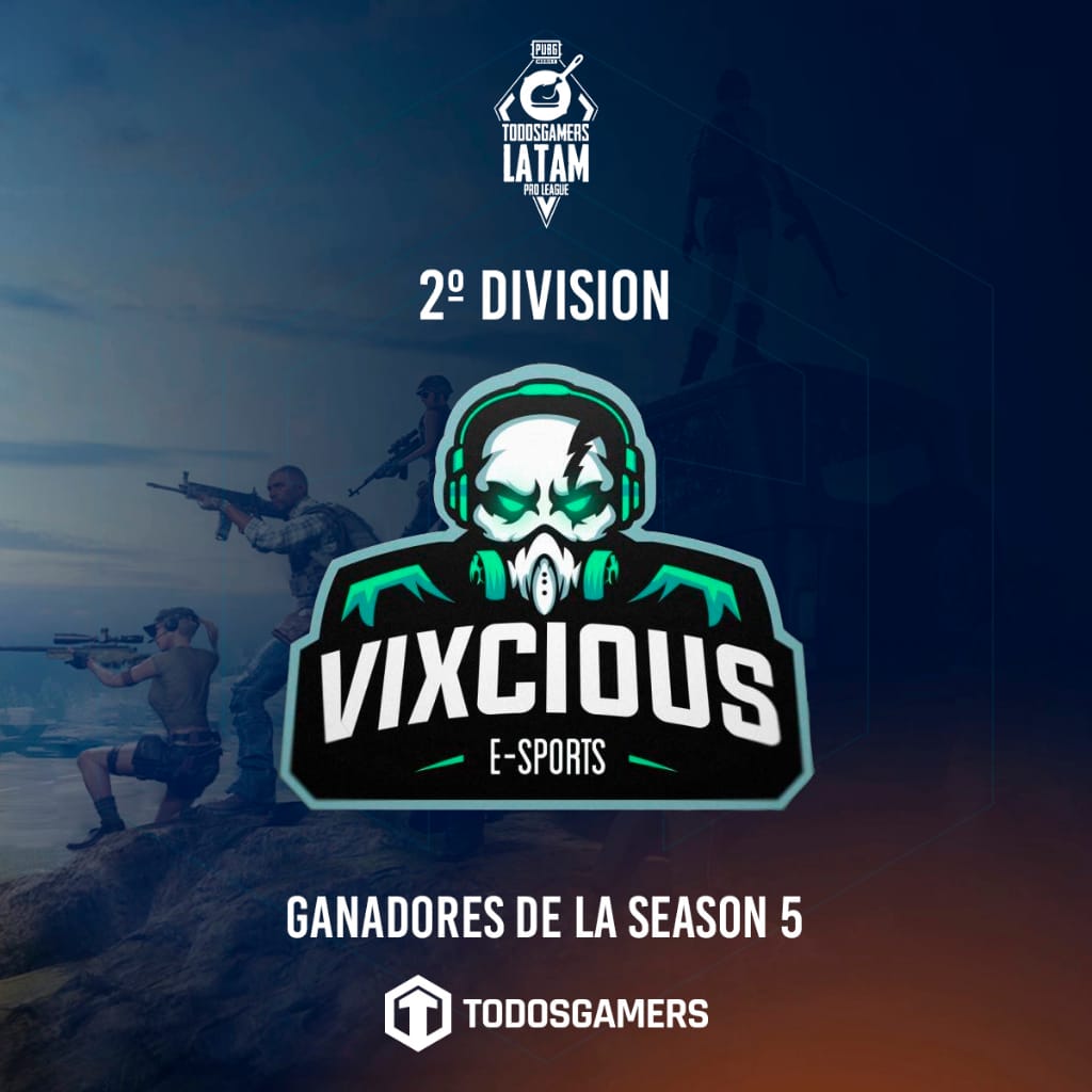 ViXCIOUSeSports's tweet photo. Depois de um mês de competição e após muitos erros e acertos, nos sagramos campeões da @TodosgamersTv LATAM PRO LEAGUE. Primeiro título de muitos da tag ViXCIOUS! #GoViX #PUBGMOBILE https://t.co/cPoiFJUQiU