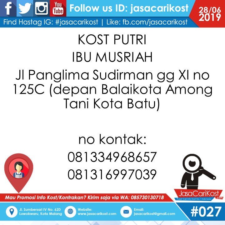 Info Kost area Batu #infobatu #malang #kostbatu #kostcewek
