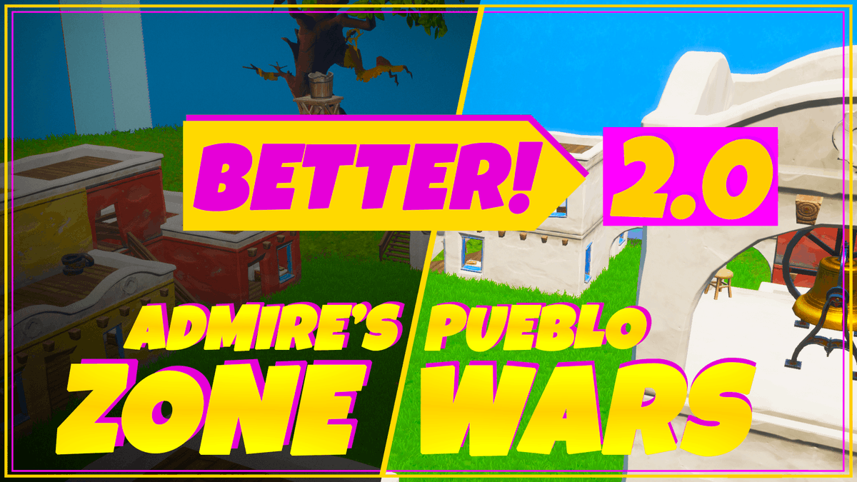 EsportsAdmire's tweet photo. We have updated our AMAZING Pueblo Zone Wars. It has all the changes from the 9.30 patch. This map unlike others is extremely fast-paced and properly simulates late engame. Please share to help the map and team! Enjoy! #fortnite #creative #zonewars #scrims https://t.co/g1vrAojVju https://t.co/TW82QSElL1