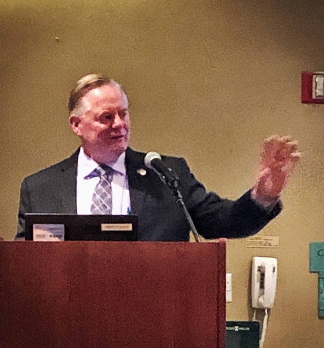 stanhilkey's tweet photo. At the Colorado Chiefs of Police conference as they honor Chief Dan Brennan’s 42 years of excellent service in Colorado.   @WheatRidgePD https://t.co/3LEhq1yBIj