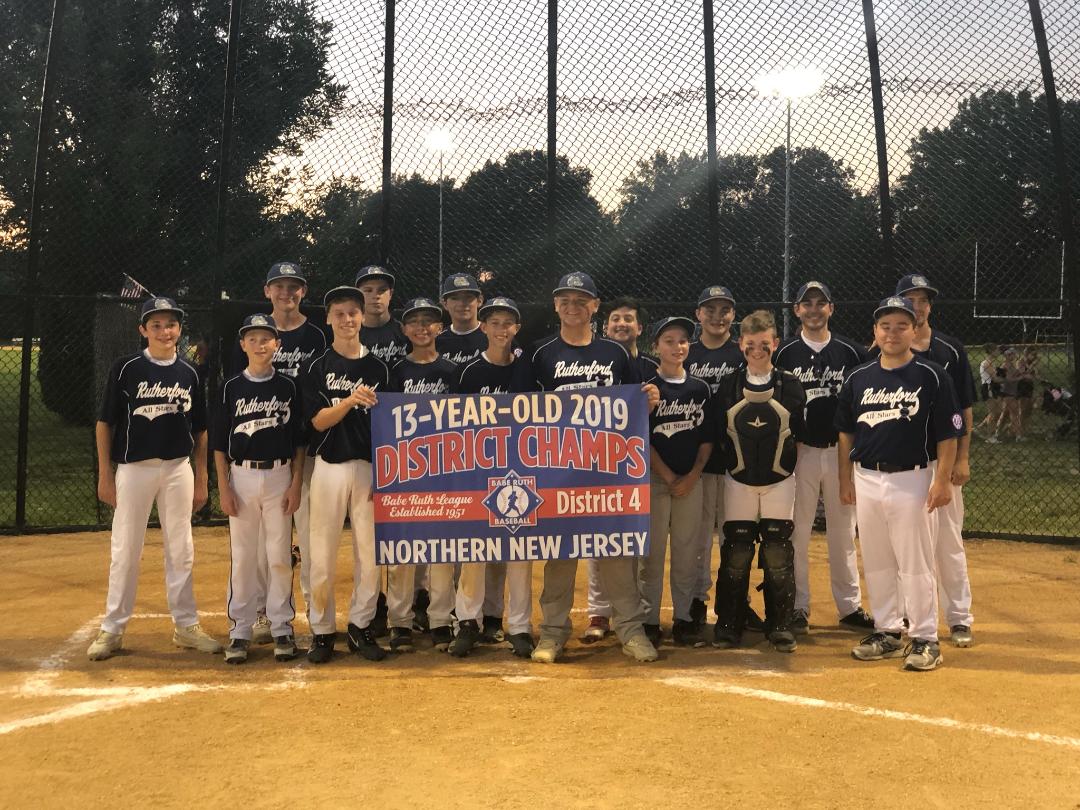Rutherford BCB <a href="/BCB_Bank/">BCB Bank</a>  WINS 2019 13 year old District 4 Championship with a victory over C/ER &amp; advance to the State Tourny @ Monroe Twsp. Play begins on July 5. Good Luck Junior Bulldogs ! <a href="/ruthbulldogs/">RuthBulldogs ball</a>