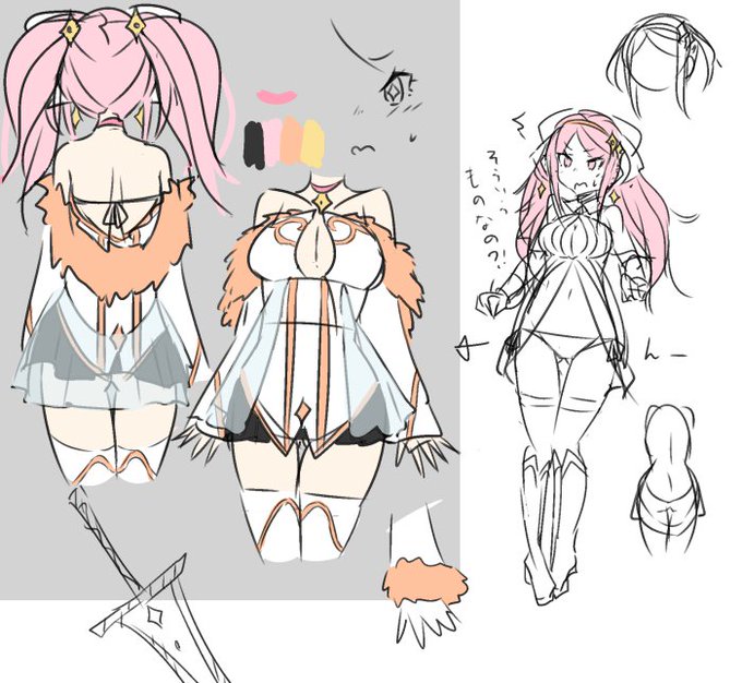 お久しぶりの
漫画用のキャラデザ~
無知お姫様(?)と、大らかすぎるシスターと、無口のケモミミっ子の予定。 