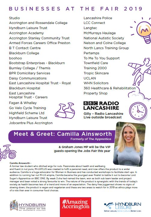 ConnectELancs's tweet photo. Come on down to Accrington Town Hall today between 11 and 3 to see what job opportunities are on offer - many employers are here waiting to speak to you! #HyndburnJobsFair #AmazingAccrington @HyndburnCouncil @accrosscollege @bbcollege @north_lancs @NelsonColneColl @bootstrap_opps https://t.co/IMLD80nrJ1