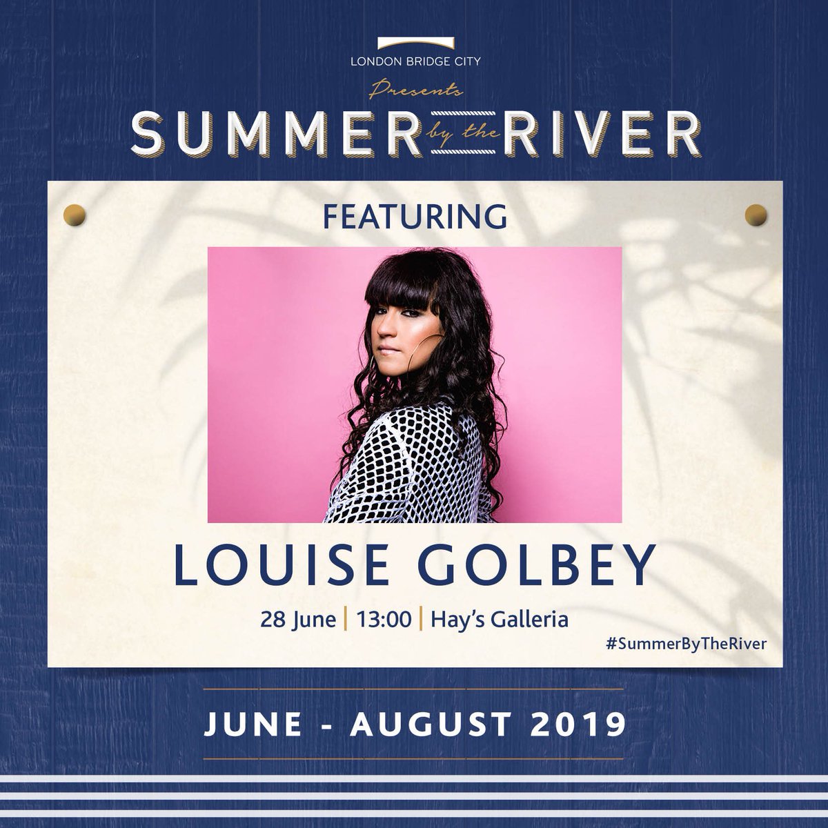 LouiseGolbey's tweet photo. Any London people who work near London Bridge - I’m doing a free acoustic set at Hay Galleria 1-2pm today! Come along on your lunch hour! Thanks! https://t.co/Vtg1sPC3Ui