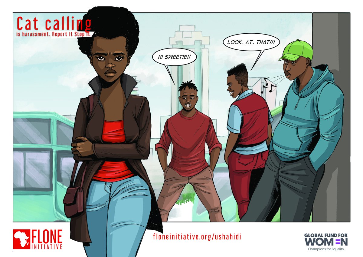 FloneInitiative's tweet photo. What forms of harassment have you experienced/witnessed on public transport?
We've put up these posters in matatus all over Nairobi. If you spot one, snap a pic and share with the hashtag: #ReportItStopItChallenge https://t.co/R25o1Vu0fS