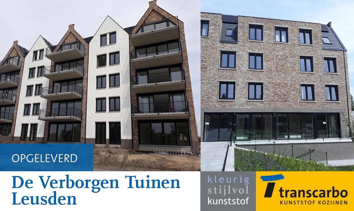 Fase 1 van project De Verborgen Tuinen in Leusden is grotendeels opgeleverd. In opdracht van <a href="/Heilijgers/">Heilijgers</a> Bouw levert Transcarbo kunststof kozijnen in Gealan S9000 en onze samenwerkingspartner Kolf &amp; Molijn de aluminium puien.
#kunststofkozijnen, #samenwerken, #K&amp;AGevelgroep