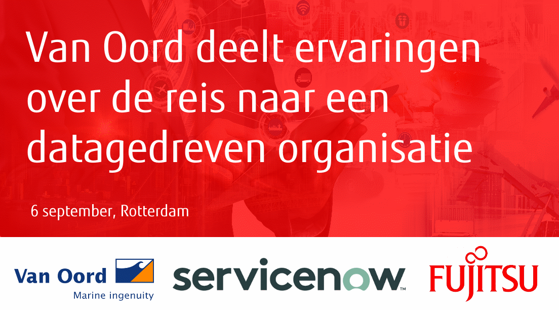 Fujitsu_NL's tweet photo. Fujitsu, ServiceNow en Van Oord organiseren vrijdag 6 sept a.s. een inspirerende bijeenkomst over de reis van Van Oord naar een datagedreven organisatie in deze digitale wereld: https://t.co/HsvvEPo6Fw https://t.co/gCd80E4Wsb