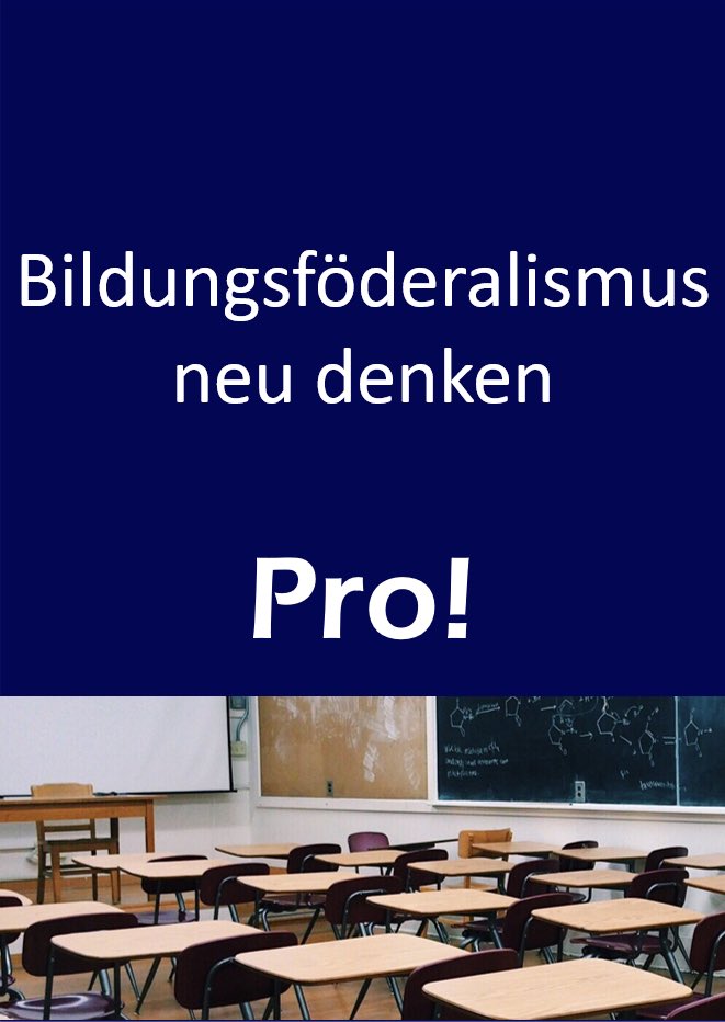 ParteiPro's tweet photo. Deutschland benötigt einen einheitlicheren Bildungsansatz in den Fächern Englisch, Deutsch, Mathe, Geschichte und Politik/Gemeinschaftskunde, sowie einer weiteren Naturwissenschaft. Wenn ihr mehr erfahren wollt https://t.co/Q8rnl1K8jH
#prozukunft #probildung #FridaysForFurture https://t.co/p5a3H2wciN