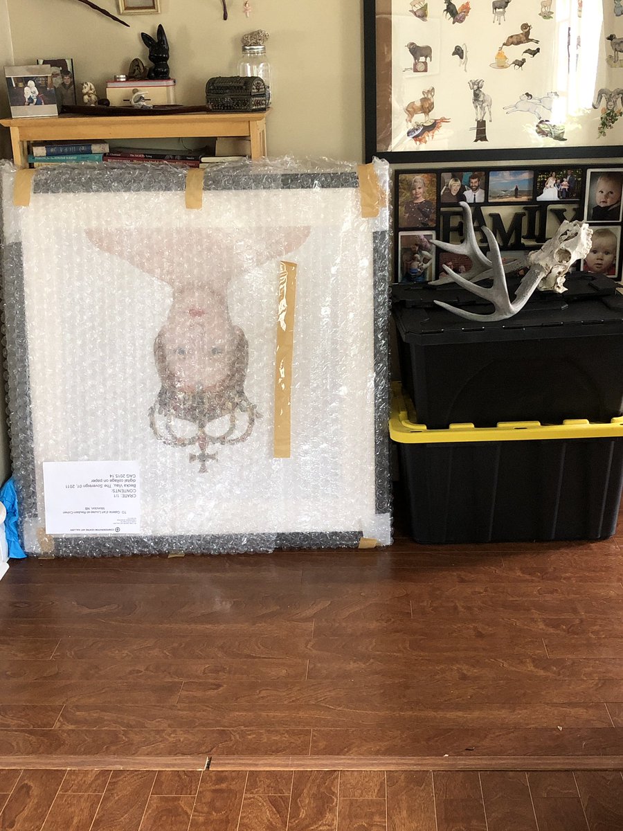 BECKAVIAUand's tweet photo. Hitting the road to install The Queen in Moncton! Now to pack the car with art and family for an 8fay journey through NB and NS. #workingholiday https://t.co/Jm4vudyqgf