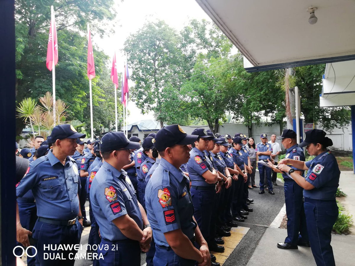 At about 8AM, June 28, 2019 PEMS Eric D Ofren, PESPO under the direct supervision of PCOL WILLIAM M SEGUN, PD conducted accounting to PHQ personnel infront of main building, Camp BGen Pantaleon Garcia, Imus City and read the bible text Galatians 5:19_21.