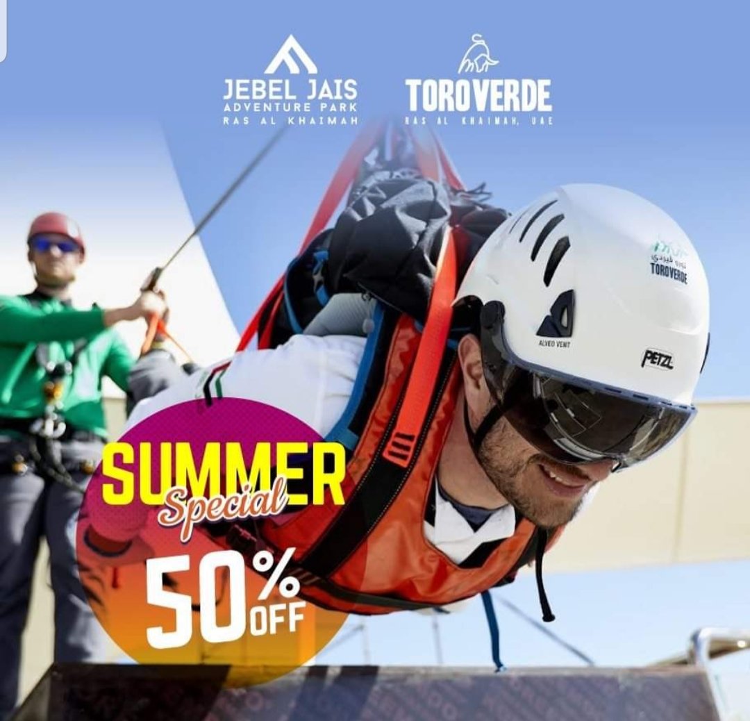 toroverde_uae's tweet photo. ๐ฑWhen was the last time you did something for the first timeโ
BOOK NOW SUMMER SPECIAL 50% OFF https://t.co/AMMtZvbVOB ๐
#love #dubai #pray #ToroVerdeUAE #JebelJaisFlight #JebelJais #RasAlKhaimah #RAK #WorldsLongestZipline #GuinnessRecords #BucketList https://t.co/6lYRy8DLE6