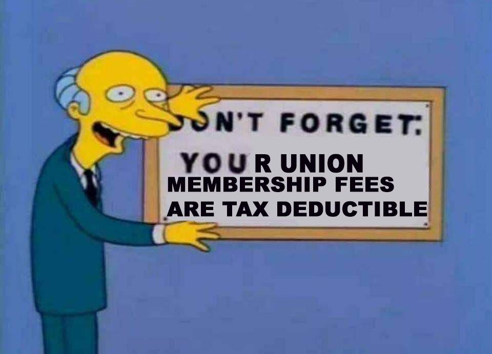 IEUNSWACT's tweet image. Remember to claim your Union membership fees on your tax return!
If you're not a member of your Union, join now to be able to claim!
#JoinInJune #AusUnions
