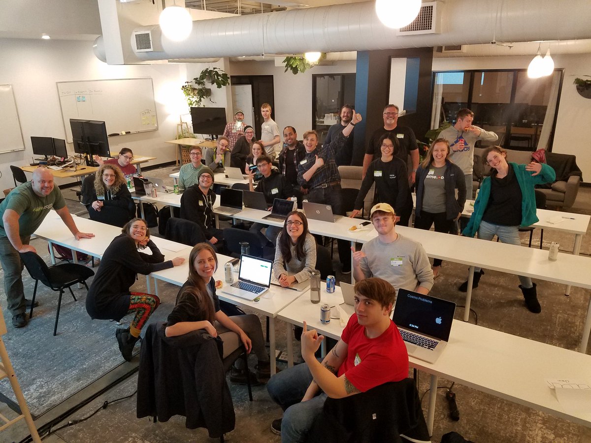 DirtDeodara's tweet image. A 14 hour day. Only one hour of which was not spent coding or reading code and I topped it all off by attending my first hackathon. I really enjoyed coding with no rules. Just building something. What a great night. @AlchemyCodeLab @namedotcom #hackthedot