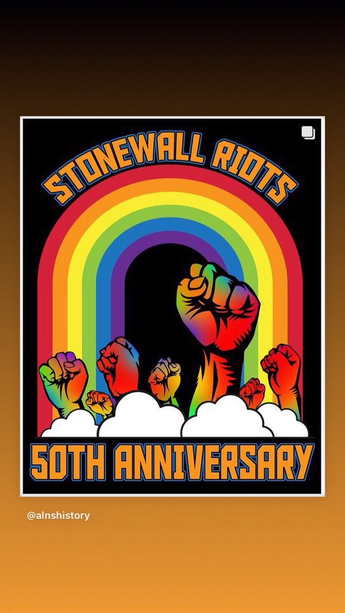 HistoryALNS's tweet photo. #stonewall #50thanniversary https://t.co/kZ4RdUaTGW