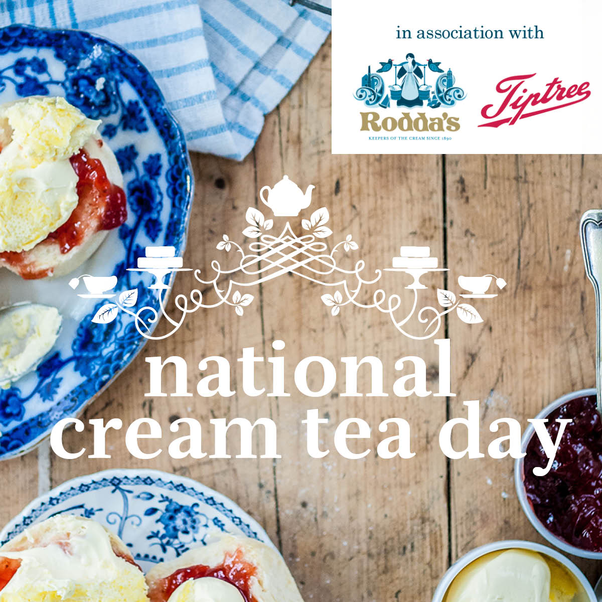 The sprinkling crumbs as you break your first scone, the spread of the jam. Spoon on your Cornish clotted cream, let your tea steep, and enjoy, welcome to #nationalcreamteaday!

Don’t forget to share today's celebrations with us and tag in <a href="/Roddas_Cream/">Rodda's Cream</a> and <a href="/tiptree/">tiptree</a>