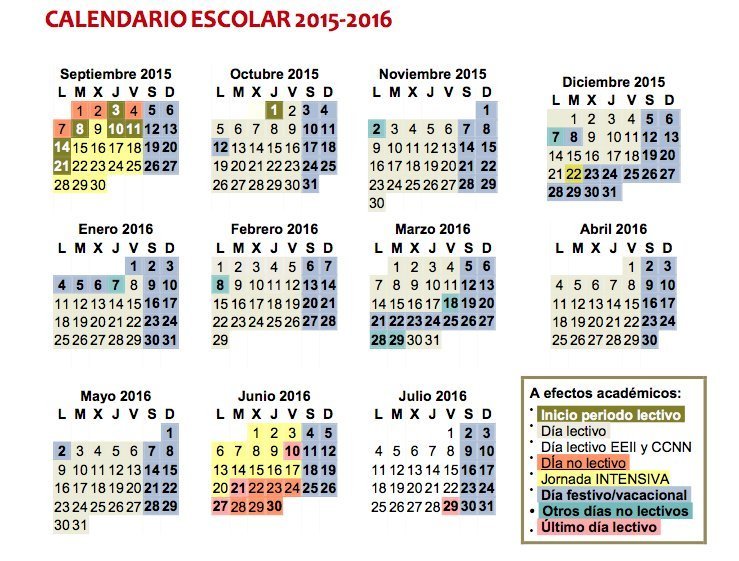 Calendario Escolar Curso 2019-2020 iesbarriodebilbao.es/horarios-calen…