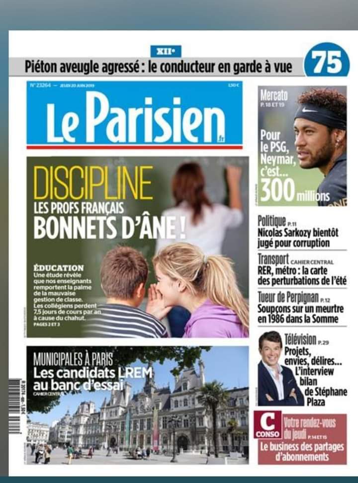 stylos_les's tweet photo. Les #stylosrouges n'ont pas été reçus par @le_Parisien lors de leur action devant leurs locaux pr dénoncer leur Une insultante pr les #enseignants.
Nous demandons à travers ce courrier un Rdv et un droit de réponse. @cbrigaudeau @sophiegmen 
#stopMepris #stopreformeblanquer https://t.co/vCMdAOW1VR