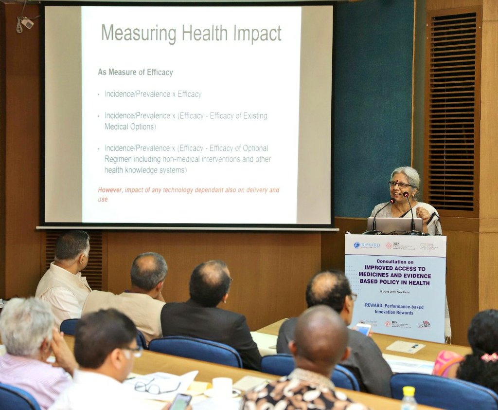 fisd19's tweet photo. Prof. #RituPriya @JNU_IN reflecting on methodology adopted for #HealthImpactFund, at consultation on "#Improved #accesstomedicine and #evidencebased #health policy".Many thanks!
@Sachin_Chat @RIS_NewDelhi @ThomasPogge @UCLanResearch @ERC_Research @thePHFI @ICMRDELHI @AyushmanNHA https://t.co/ZFXRiZwFjN