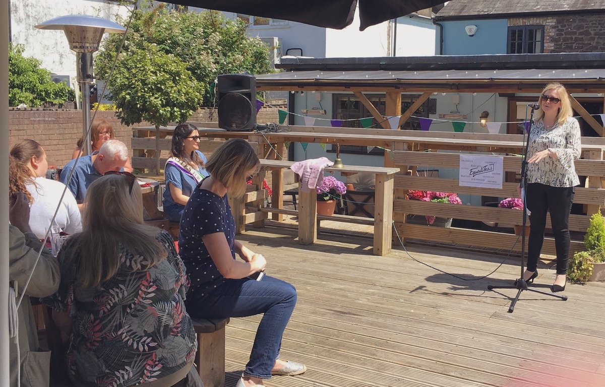 JBryantWales's tweet photo. The first #Equaliteas event in Caerleon last year set a high bar. Loved #EqualiTeas19 @Goldcroft_Inn and a privilege to open the speakers this year. Huge thanks to @RGlasbrook & @CerithMathias who organised again - all proceeds donated to @NewportWomen https://t.co/y2M1Alw5YM