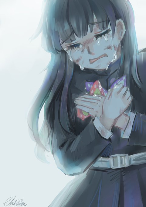 ocoさんがTwitterに投稿した時透無一郎(鬼滅の刃)のイラスト。