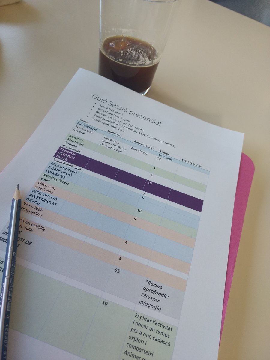 accesimple's tweet photo. Repassant el guió de la sessió de #Formació en #Accessibilitat #Digital que des del @sredURV compartirem avui amb #professorat i #PAS de la @universitatURV. Entre totes fem la #docencia + #accessible.@ICEURV #PROFI041 https://t.co/29Mpc06Let