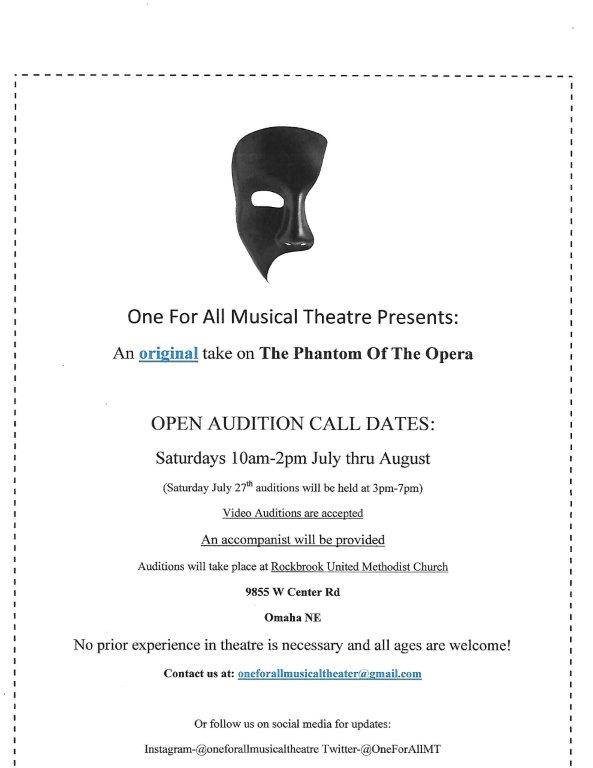 OneForAllMT's tweet photo. Auditions are right around the corner! We do all original shows, most of which the owner Kim Moore writes and composes...this will be one of them! Come check us out😊 https://t.co/4SoCfoPeah