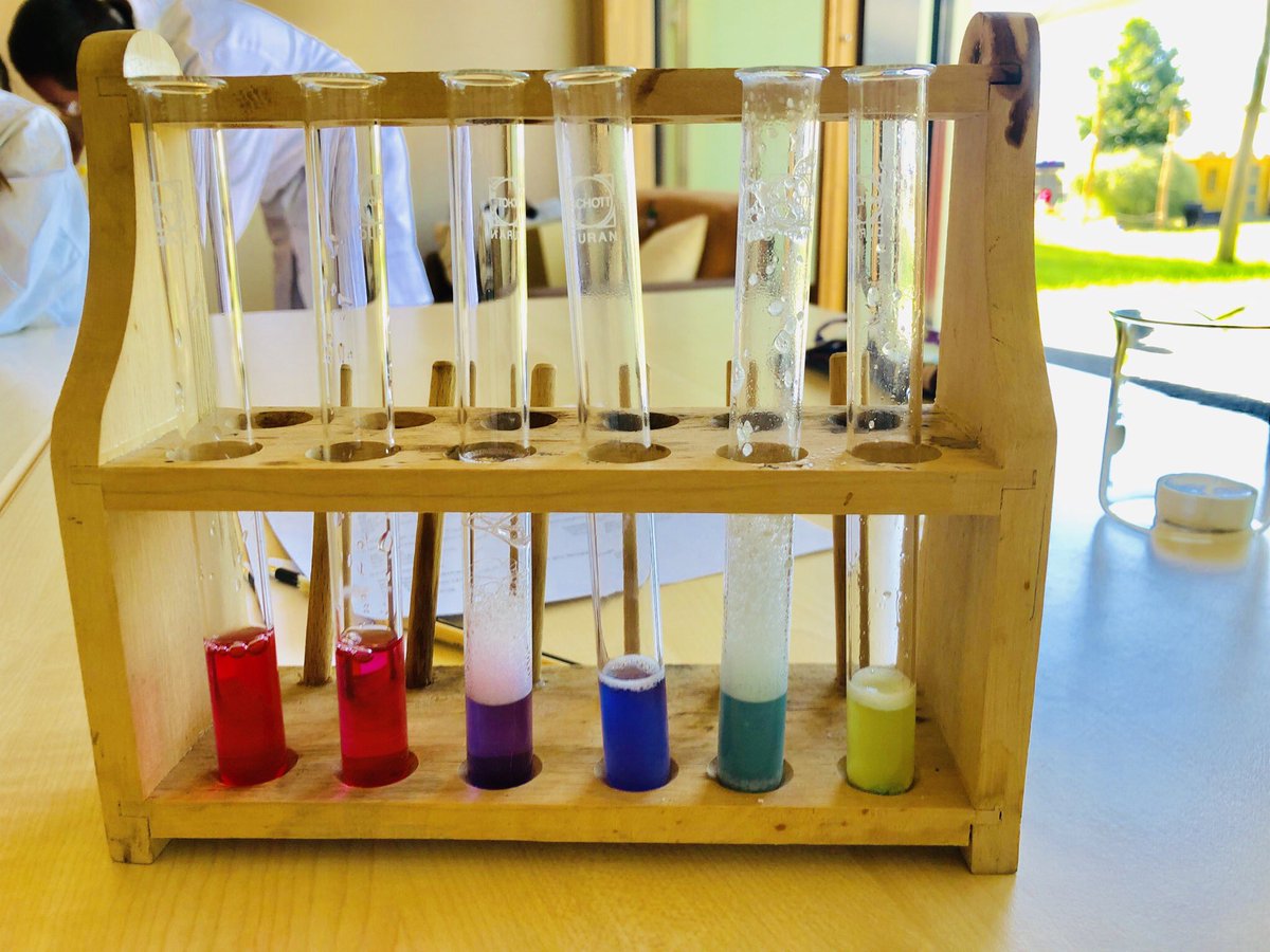 LenzerStefanie's tweet photo. Always lovely 😍
#colorfulchemistry #redcabbageindicator #acidsandbases #labfun https://t.co/KlDb5Pmu1o