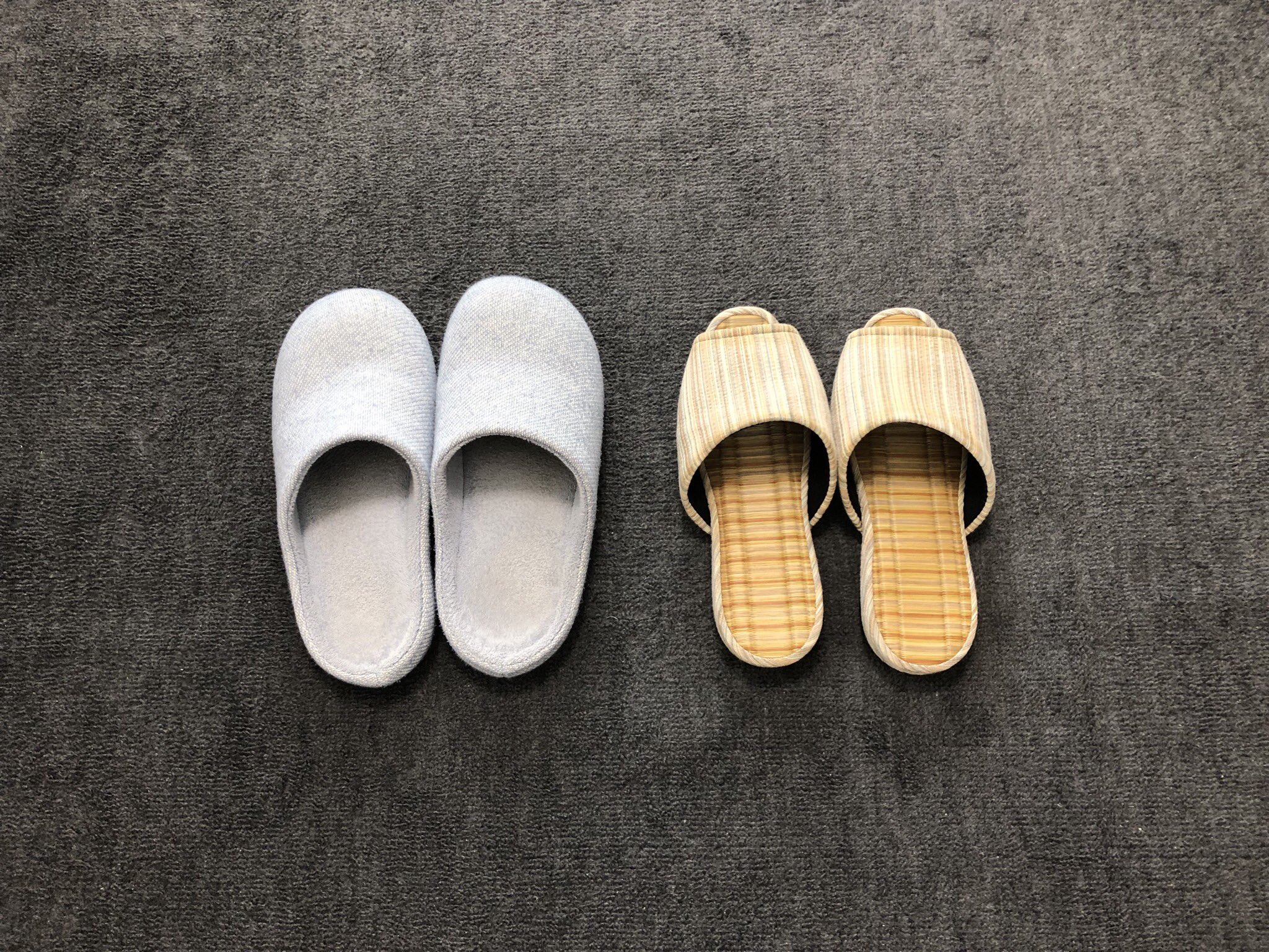 アセアセの実 多汗症におすすめ夏用の室内スリッパ T Co 34tnycc6zs 僕が実際に使っている夏用の室内スリッパをご紹介します 足汗もひどいので普通のスリッパだと不快感半端ないです 去年の夏から畳スリッパに変更してから 不快感がすごく減り