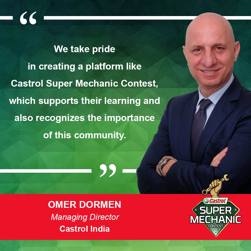 Castrol_India's tweet photo. In partnership with @ZeeNews, happy to announce first reality show for mechanics  through #CastrolSuperMechanic contest. The contest showcases their talent &amp; skills and supports them with learning sessions on new technologies endorsed by  @SkillsASDC  https://t.co/J76u1rPR2w https://t.co/XZAhX69AU1