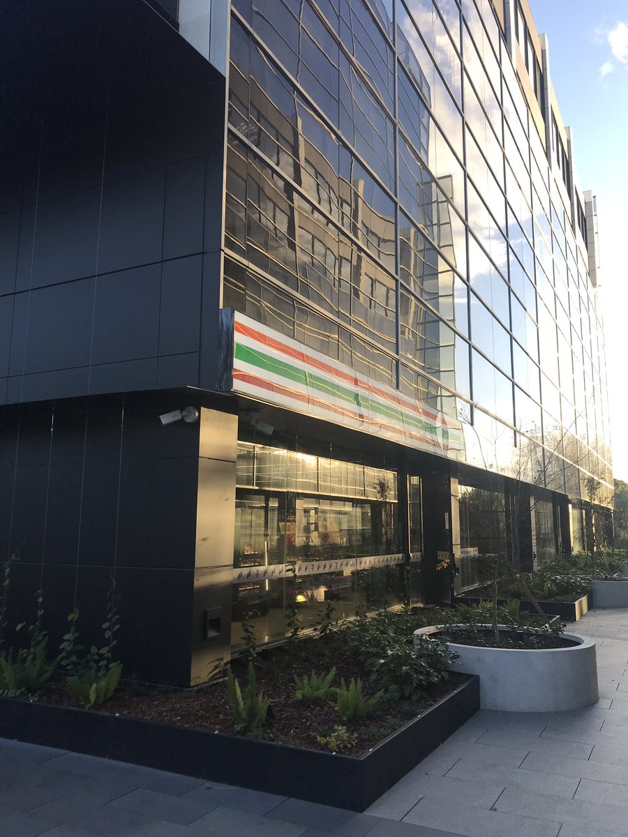 trialanderrorhc's tweet image. There is a 7-Eleven hidden in the back offices of Cremorne, tucked away and out of sight. There is no cashier station and eventually a creepy guy appeared after I knocked on a black door to let me know, I need the app to purchase. Welcome to our Dystopian future.