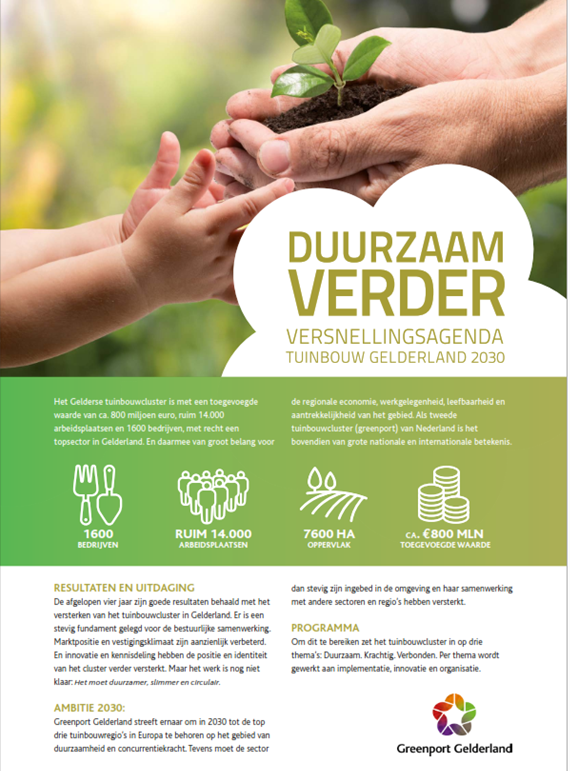 Nieuw! Lees nu onze Duurzaam Verder Versnellingsagenda 2030!
In deze brochure vindt u de resultaten, doelen en ambities van het Gelderse tuinbouwcluster voor de komende jaren. 
bit.ly/2KKKY10 
#duurzaam #tuinbouw <a href="/provgelderland/">Provincie Gelderland</a>