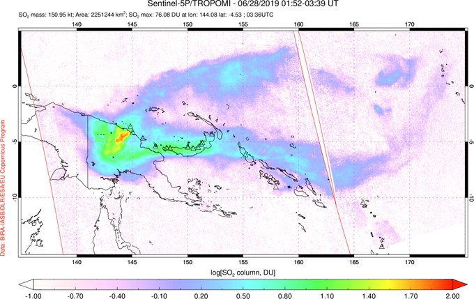 Manam volcano erupts strongly, sends ash to 50,000ft (15km), just two days after dramatic Ulawun eruption in Papua New Guinea By Strange Sounds -Jun 29, 20190 D-IV0x0VUAE_TVF?format=jpg&name=small