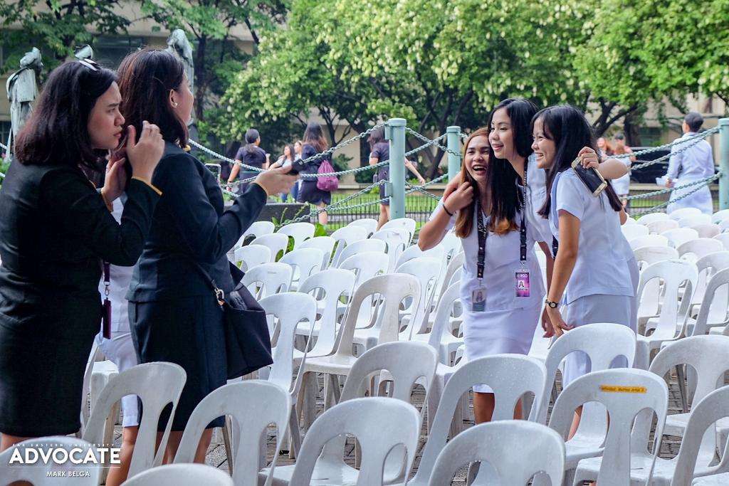FEUAdvocate's tweet photo. NOW: Send-off festivities hosted by Far Eastern University Central Student Organzation (FEUCSO) and other Institute councils continue at the FEU Plaza this Friday afternoon.

#FEUBaccMass2019
#FEUClassOf2019 https://t.co/p57XpXKRJj