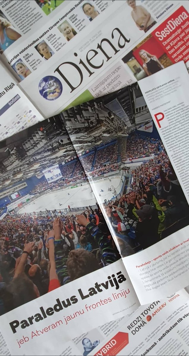 paraledushokejs's tweet image. Šodien pastkastītē @DienaLv 💛 #ParaLedusHokejs