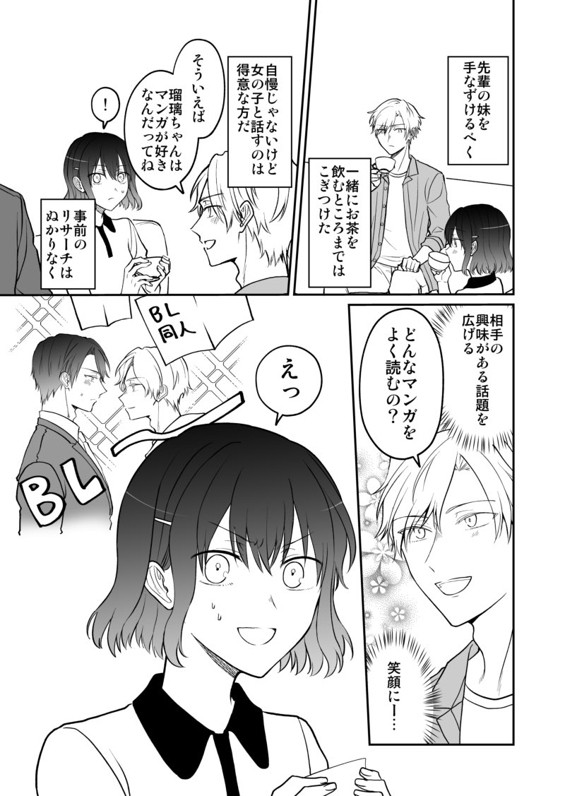 【創作漫画】BLマンガ脳妹×少女マンガ脳兄の話 11話-3 あと少し続きます 