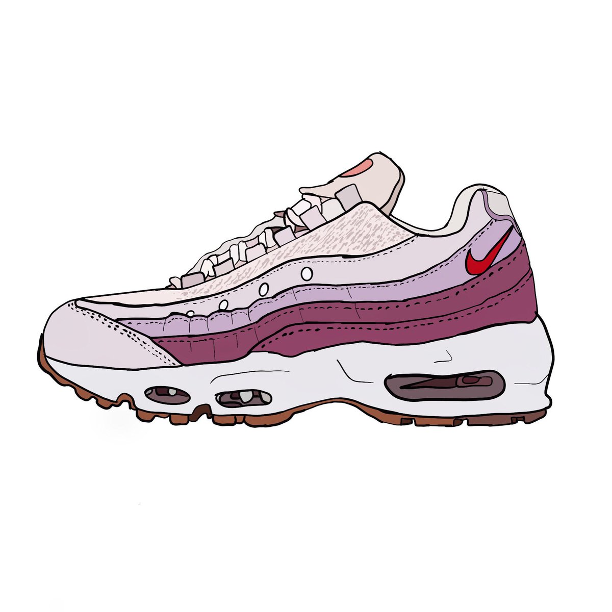 air max 95 drawing