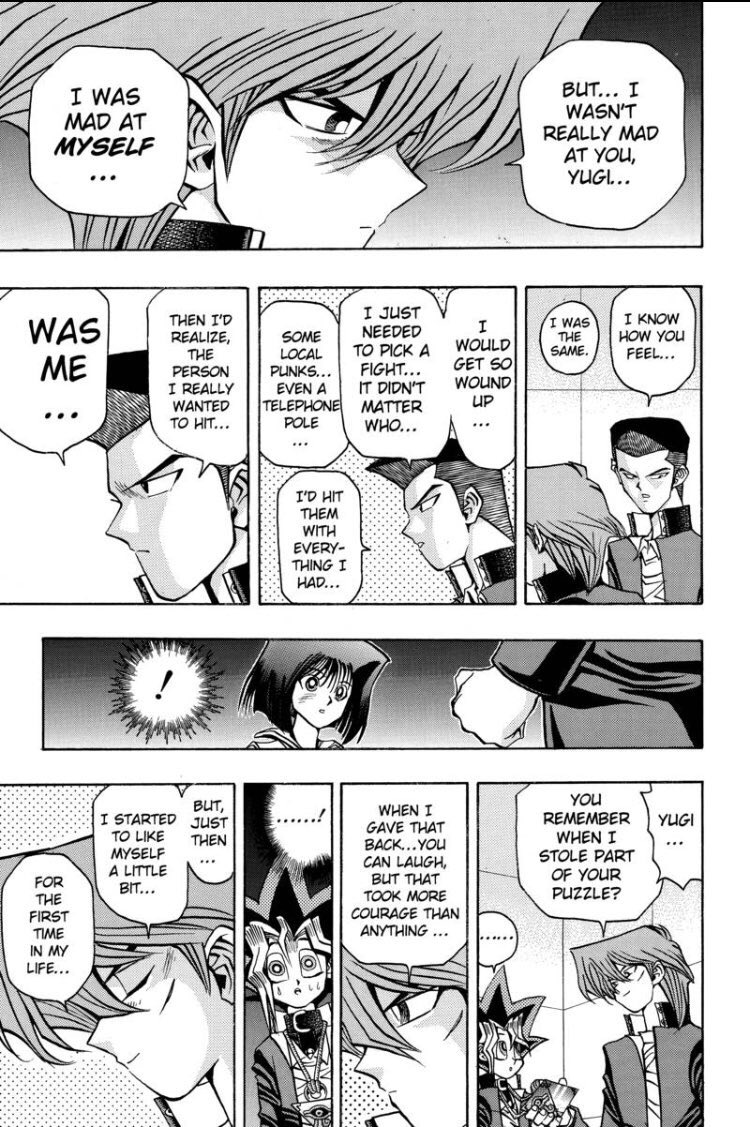 As someone who is a little more used to seeing Yu-Gi-Oh use friendship as a superpower to win card games, its nice to see the characters take the time to have a conversation about how friendships help you grow. How they make you want to be a better person.