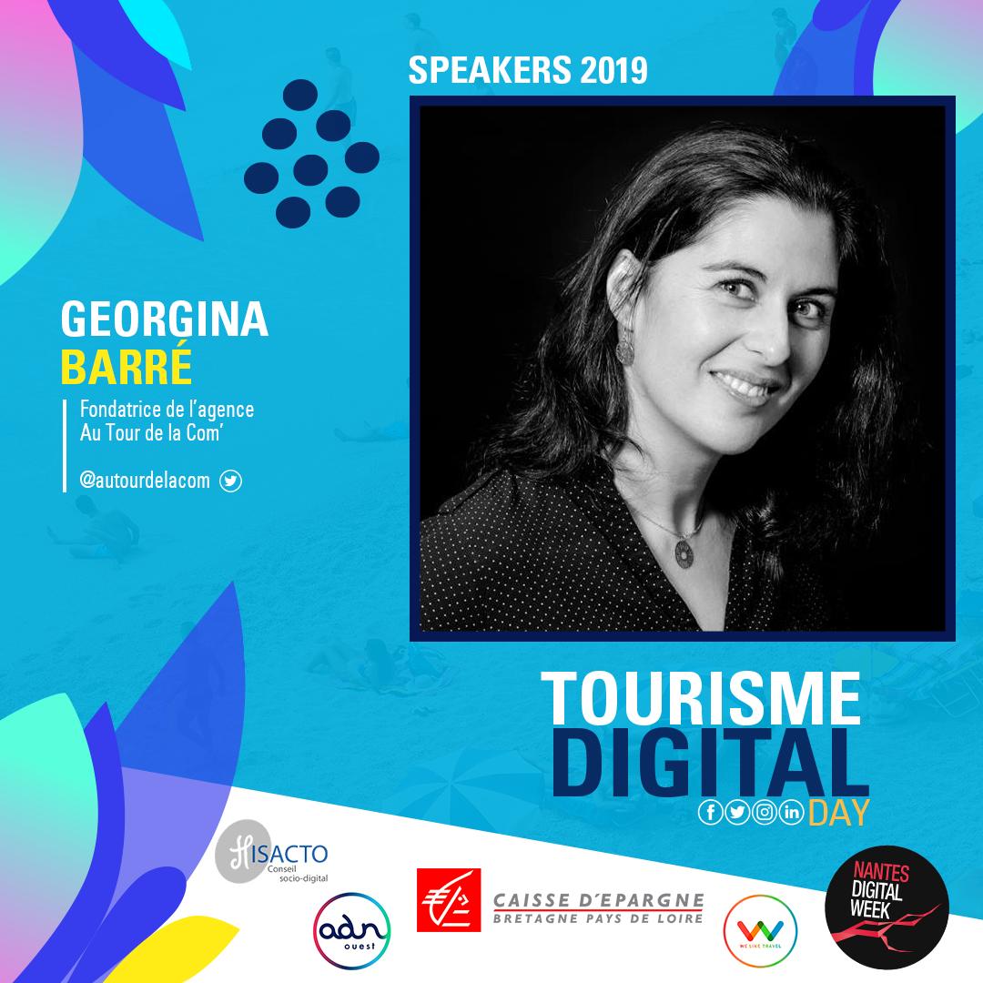 Georgina Barré <a href="/autourdelacom/">Georgina Barré</a> interviendra le 17/09 au #TourismeDigitalDay sur la table ronde "Le #numérique au service de l'#œnotourisme" 🍇

En compagnie de <a href="/BoisMoze/">Domaine de Bois Mozé</a> / Fédération des Vins de Nantes / <a href="/Vins_Marchais/">Vignoble Marchais</a> 

Prenez vos tickets c'est gratuit 🎟 buff.ly/2EW6WJY