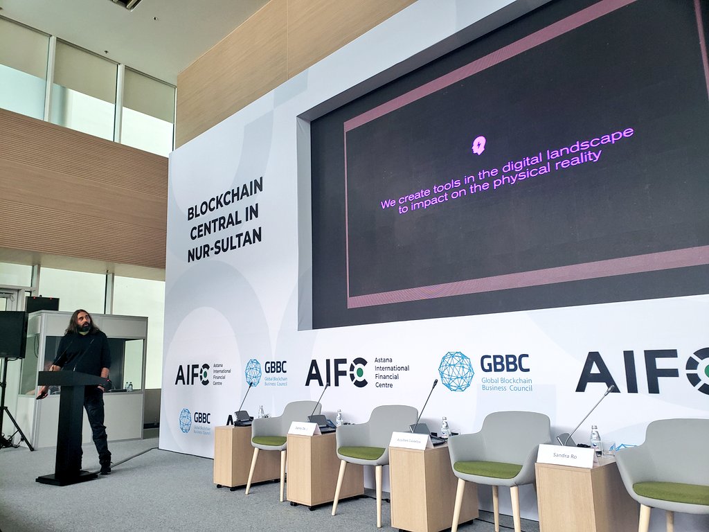 Mercinatd's tweet photo. @Pablolobo77 shares some of the incredible work STHORM is doing with blockchain to #reduce #foodwaste, #empower artists and solve some of the most pressing health challenges of our time at #BlockchainCentralKZ #zika #dengue #NIH @GBBCouncil @aifc_fintech @AIFC_KZ https://t.co/aidqDttVCk