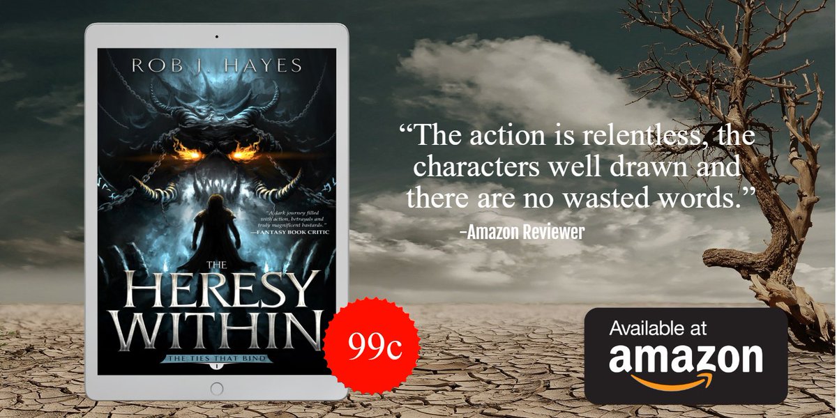 Amazon bestseller currently on sale! myBook.to/TheHeresyWithin

When there's no heroes left, it's up to the villains to save the world. #kindledeals #KindleUnlimited #fantasybooks #booksale