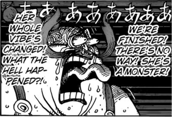qruixe's tweet photo. LR: I know people might jump OFF the Queen bandwagon after this, but Queen is proving more and more that his power matches his bounty. Yonko are just too great a force in the one piece world. https://t.co/Y3I1rDIE28