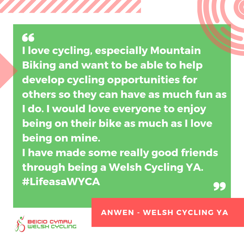 Last, but not least, Anwen Nesham tells us about her involvement with the <a href="/WelshCyclingYAs/">WelshCyclingYA's</a> Programme...

Apply NOW by clicking the link and completing the application pack to be a part of the Welsh Cycling YA Programme britishcycling.org.uk/article/201806… 🚲

#LifeasaWCYA