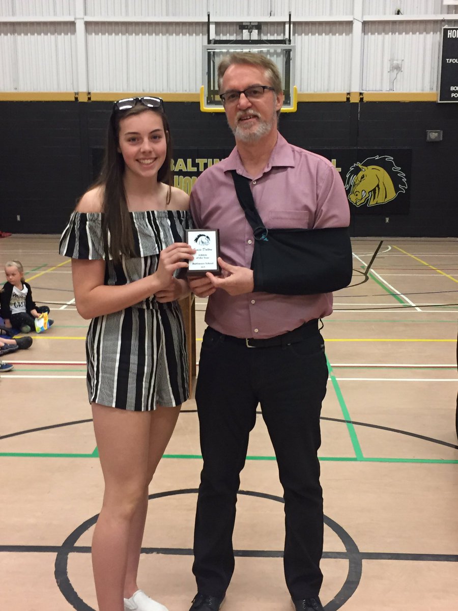Congratulating our Jr. High Sports awards! Carter Coady &amp; Hannah Nieuwhof for Best Sportsmanship &amp; Owen Coady &amp; Gracie Dalton for Athletes of the Year!