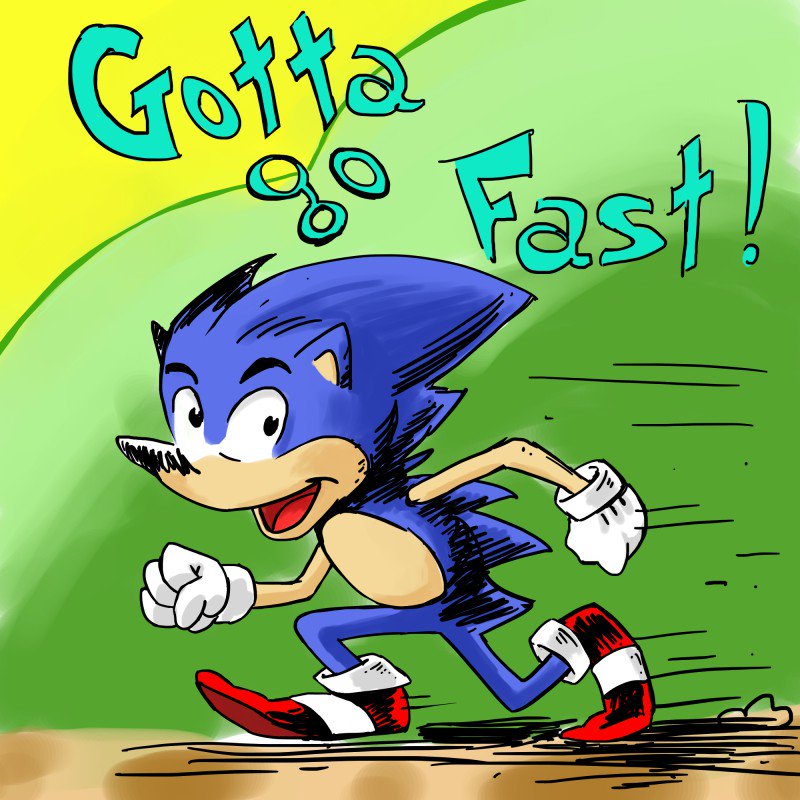 AbielParsons's tweet photo. Day 4 drawing challenge: draw in the style of Dr Seuss.
This was a hard challenge to break my drawing habit to in Dr Seuss's art style.
@anger_mike #artchallenge #day4 #sonic #drseuss https://t.co/VpP2GEb141